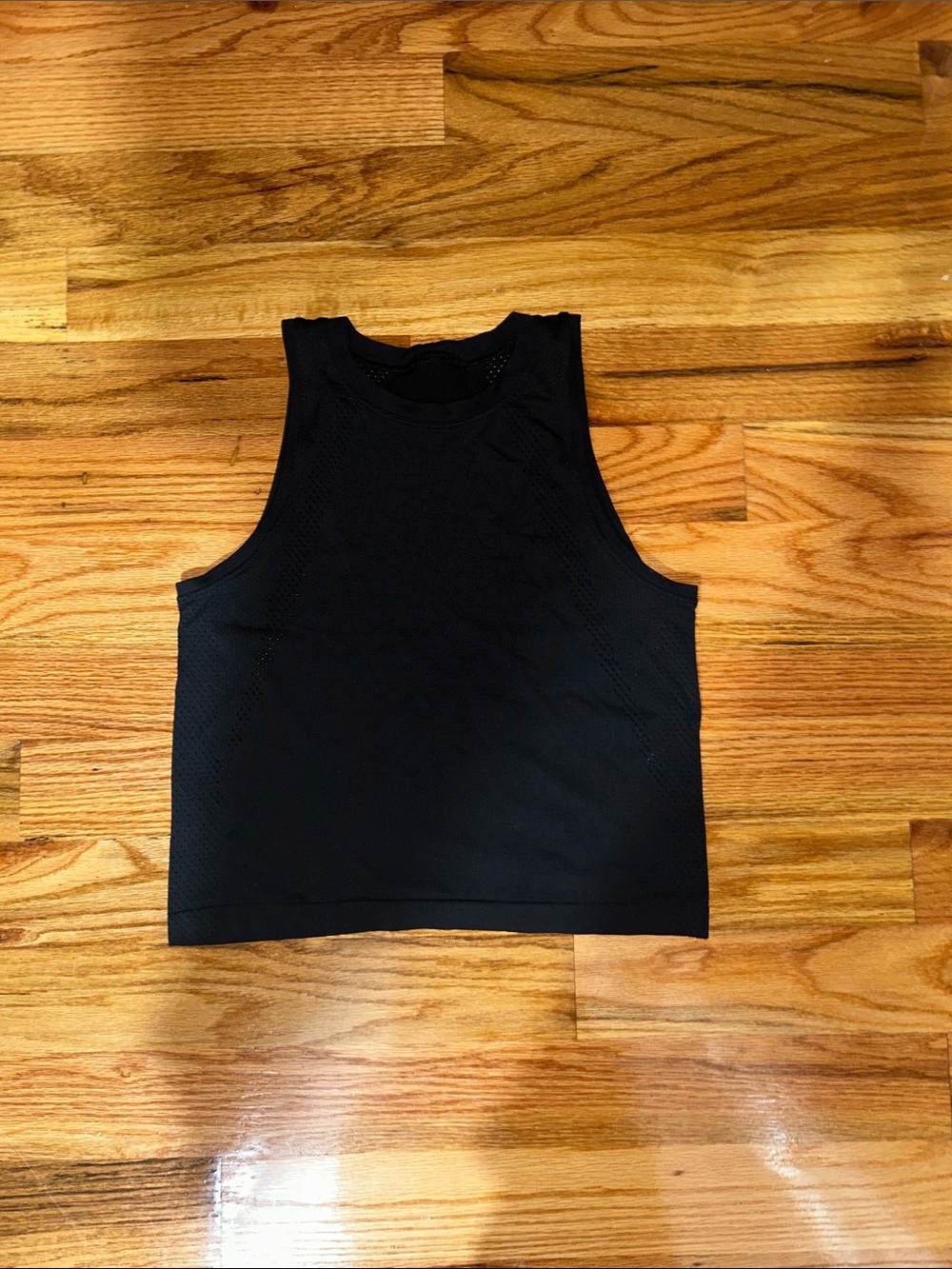 lululemon athletica Black Sleeveless Crop Top